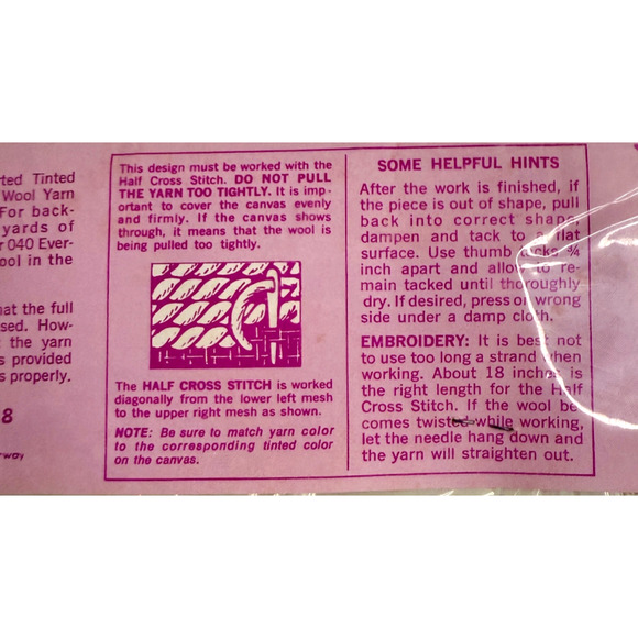 Bucilla Needlepoint Kit Tinted Tapestry 60038 Lilies Floral Vintage HTF NOS READ - Picture 6 of 7